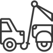 Towing service vector icon