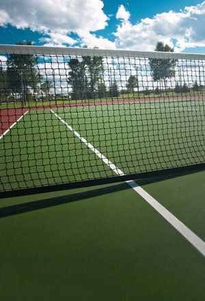 Asphalt service for tennis court