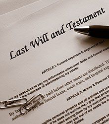 Last will and testament