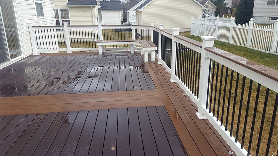 Wooden deck