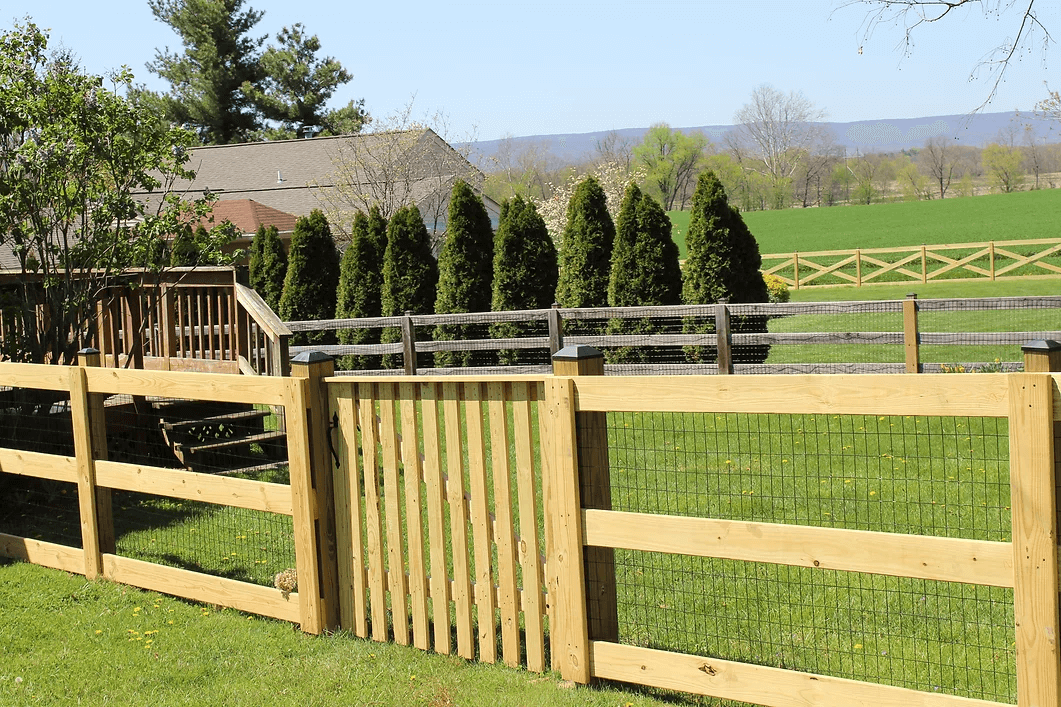 Wooden fence