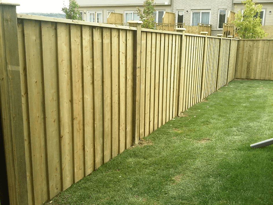 Wooden fence