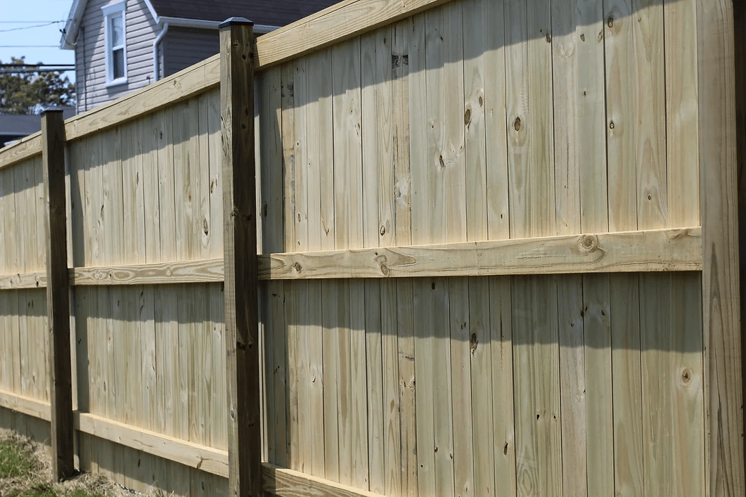 Wooden fence