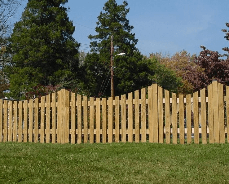 Wooden fence