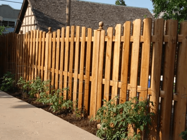 Wooden fence