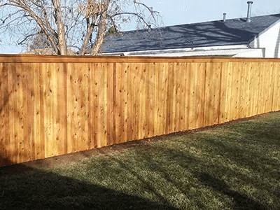 Wooden fence