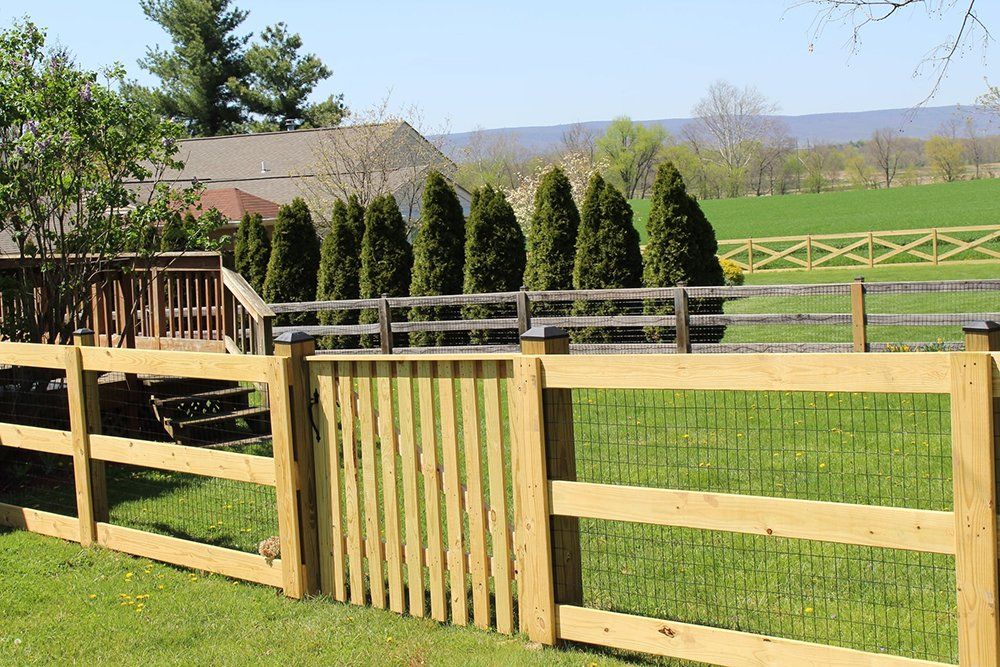 Wooden fence