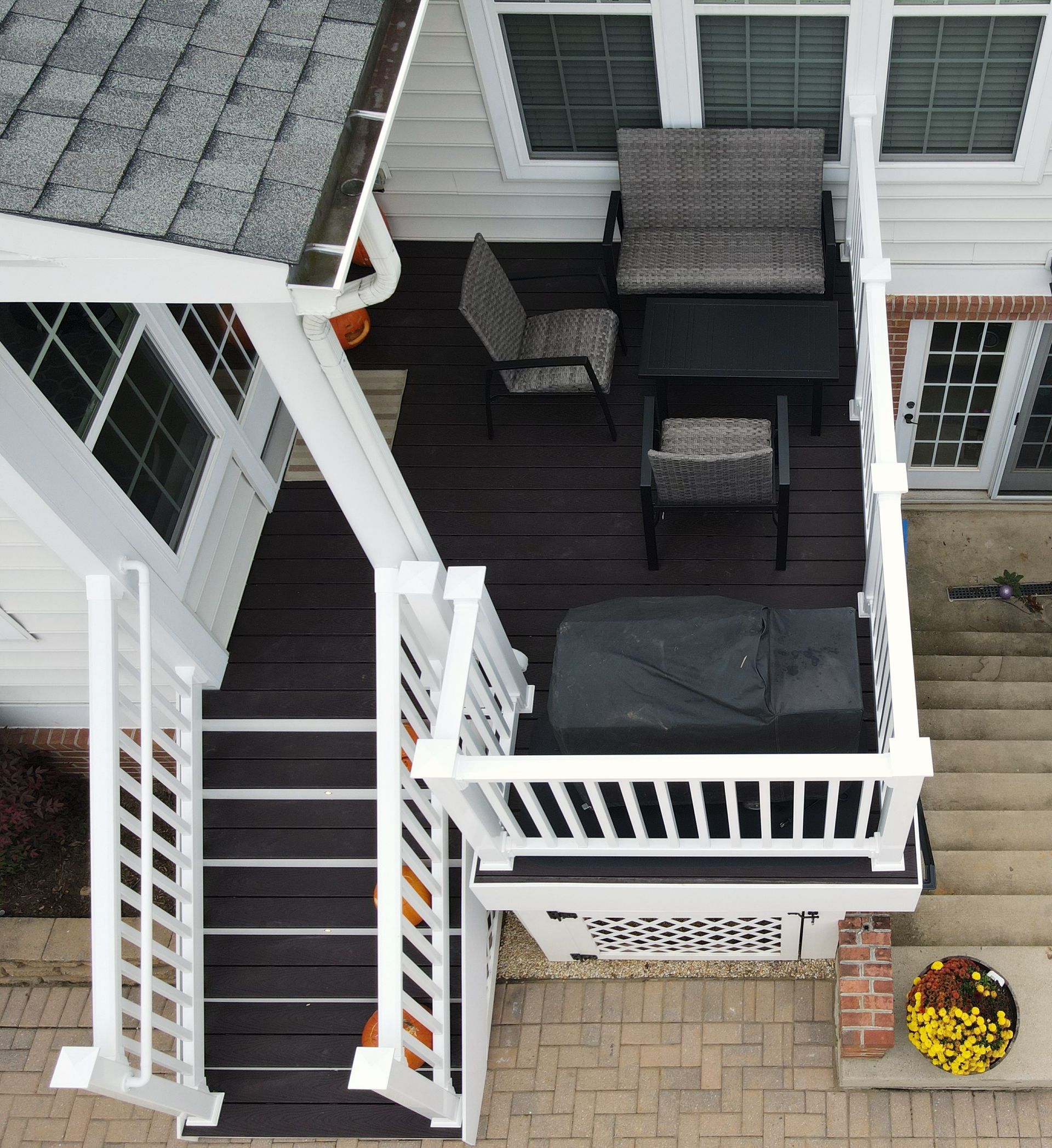 black trex deck flooring