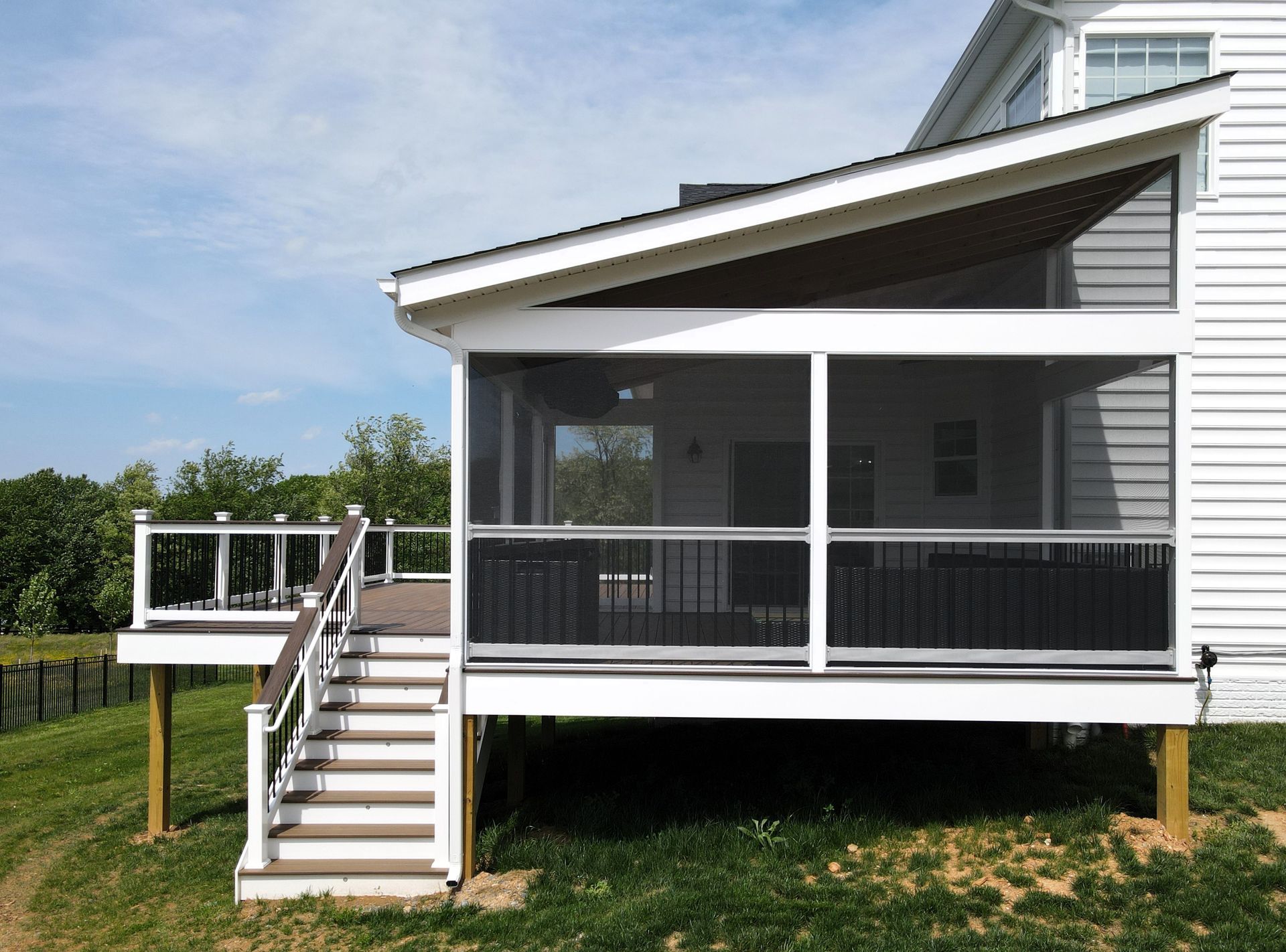 screen porches frederick md barrick deck & fence