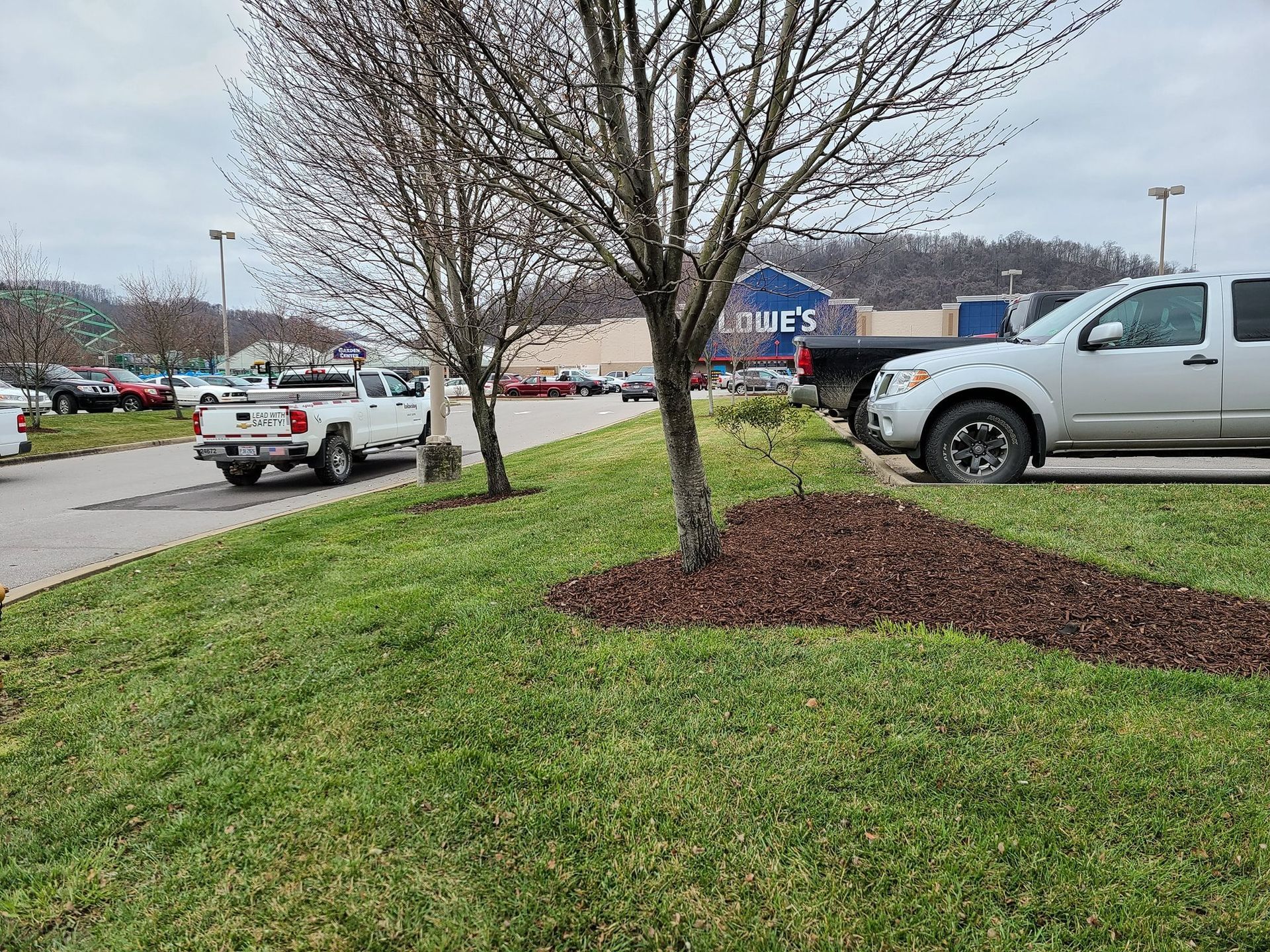 Commercial landscaping and mulching in Wheeling, WV.