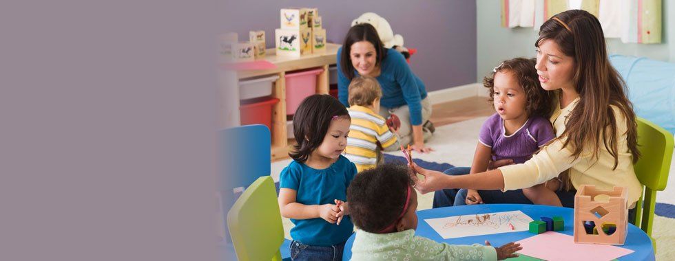 Children in a day care facility