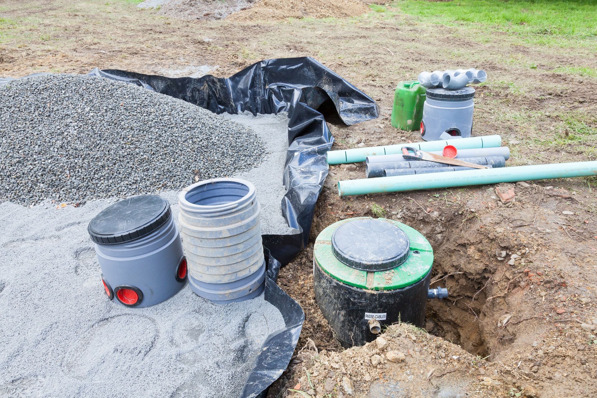 septic pumping installation