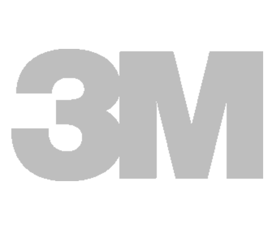 Gray 3M logo on a white background