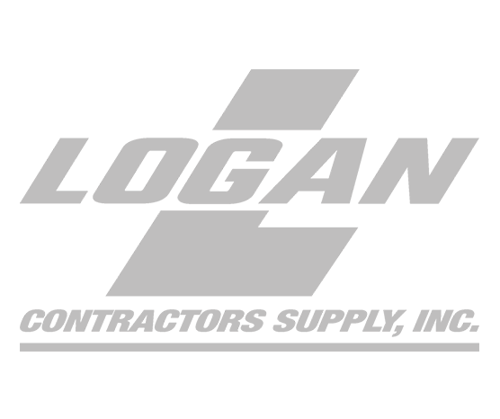 Logo reading “LOGAN Contractors Supply, Inc.” in gray italic text with a stylized L and Z shape