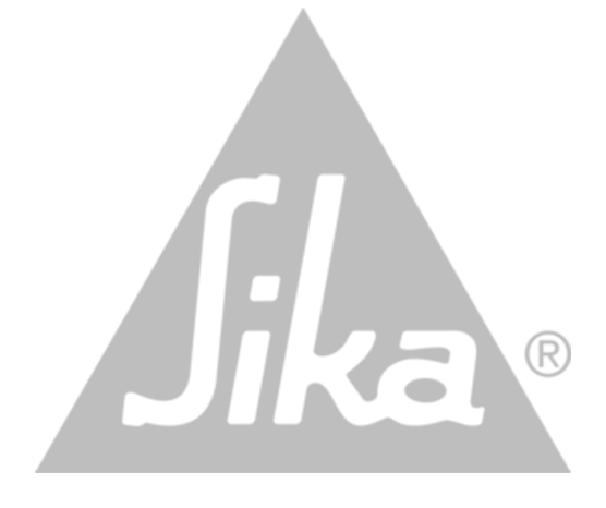 Sika logo in white on a light gray triangle