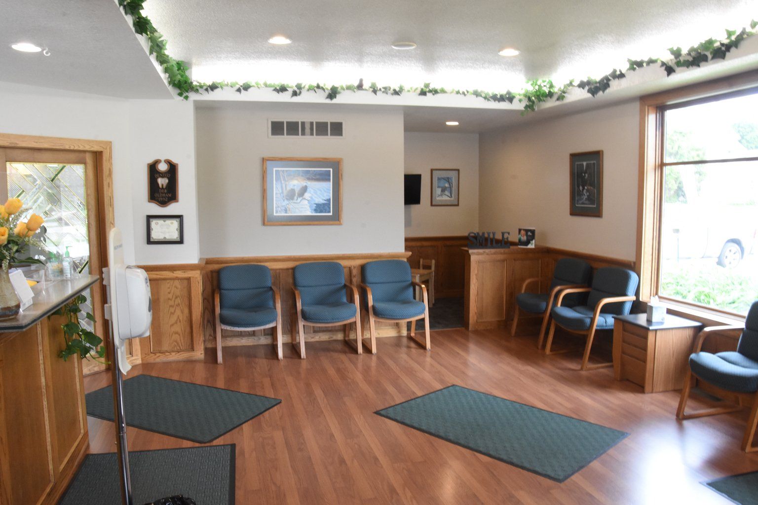 Waiting area within lobby