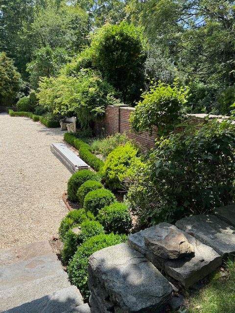 beautiful landscaping and hardscaping