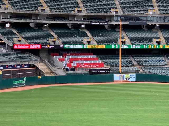 Oakland A's Budweiser Hero Section - Oakland, CA
