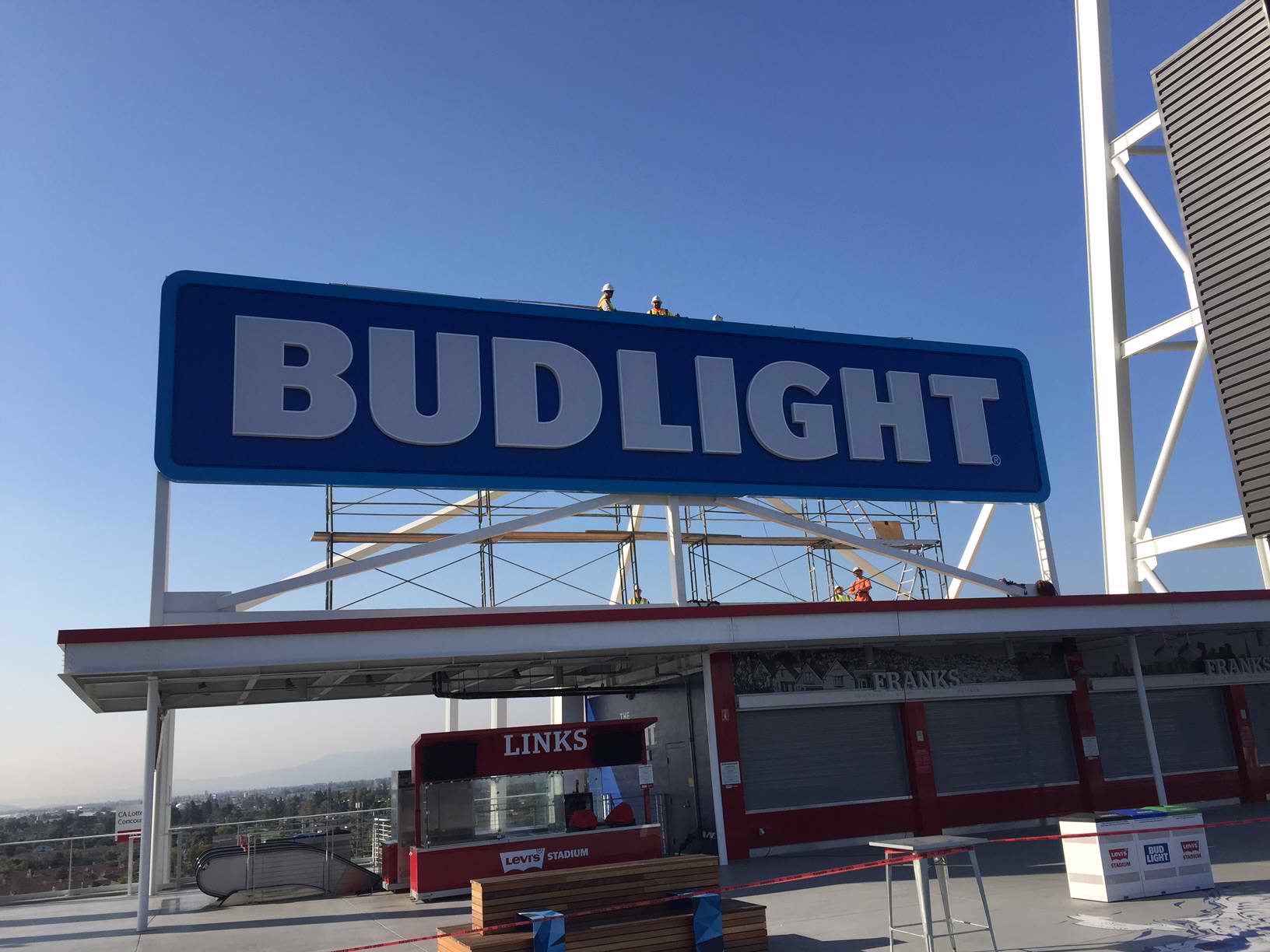 Levis Stadium Bud Light Main Sign - Santa Clara CA