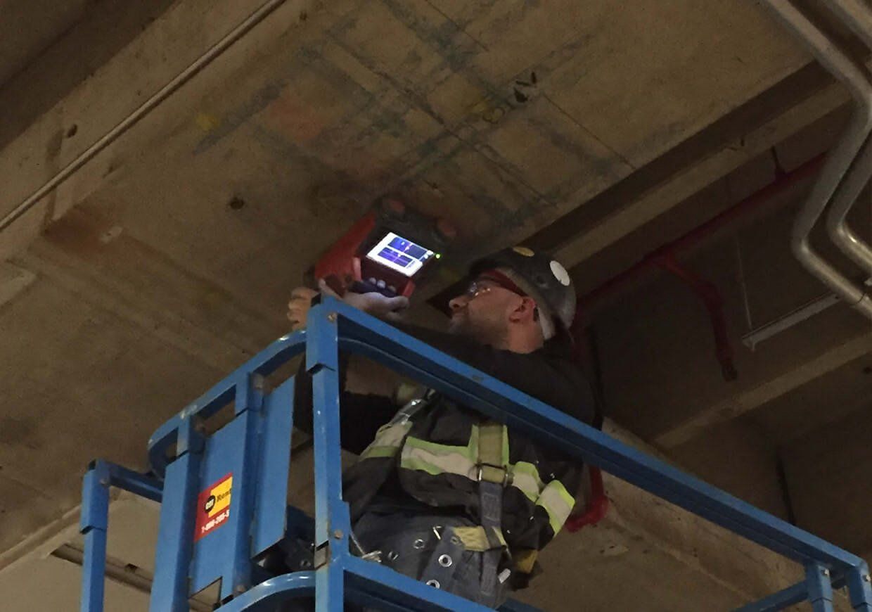 Ground Penetrating Radar Scanning - Concrete Ceiling Scanning