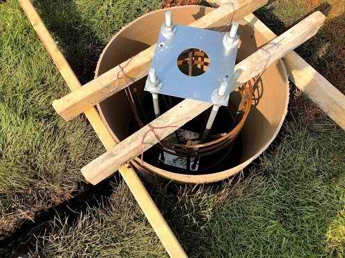 Ground Sign Concrete Footer Progress Photos - McDonald's - Decatur, IL