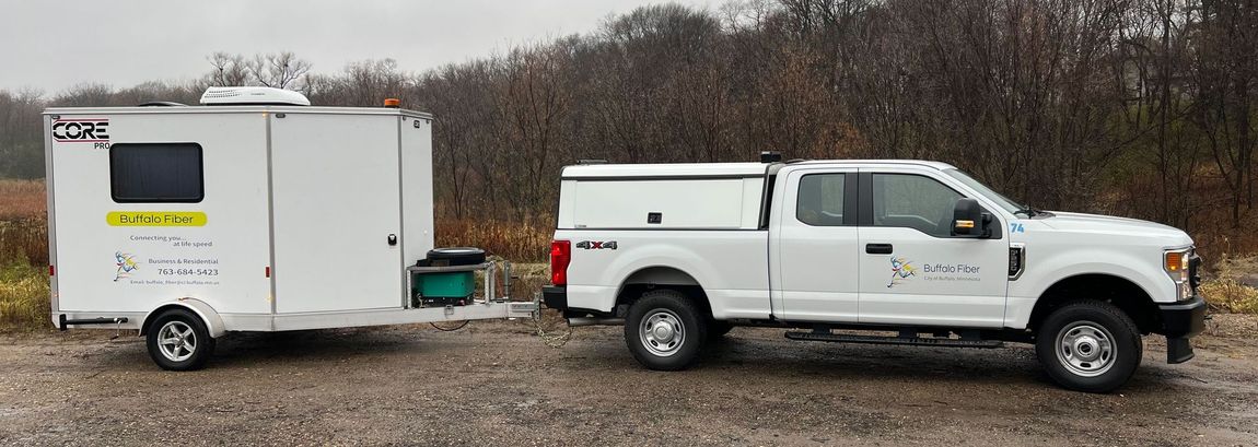 Buffalo Fiber truck and trailer
