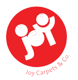 Joy Carpets & Co. logo: White