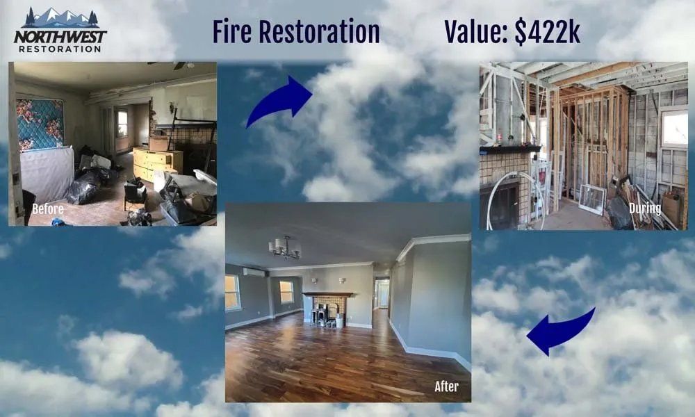 Before and after fire restoration