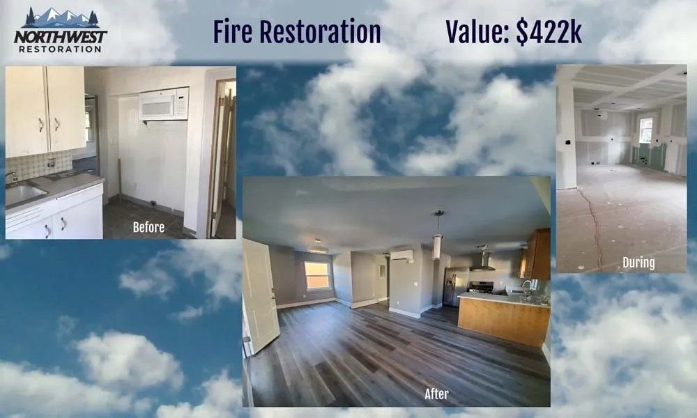 Before and after restoration