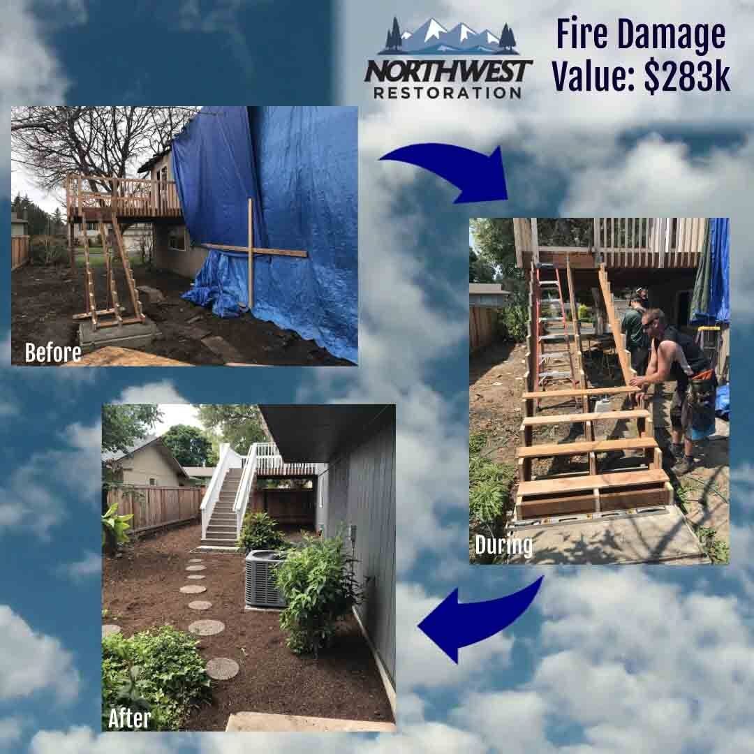 Fire damage restoration