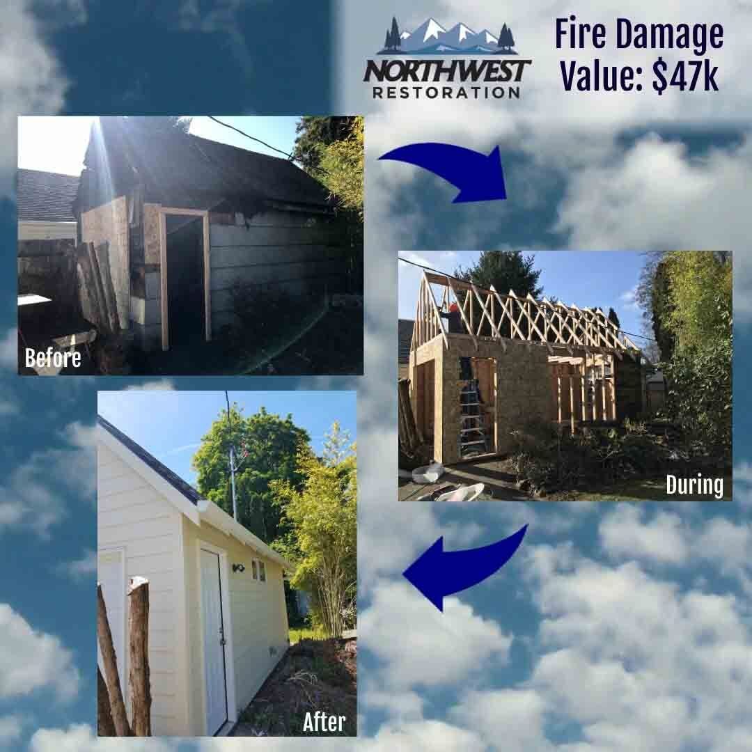 Fire damage restoration process