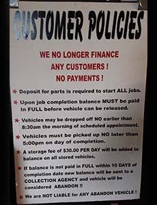 Customer policies