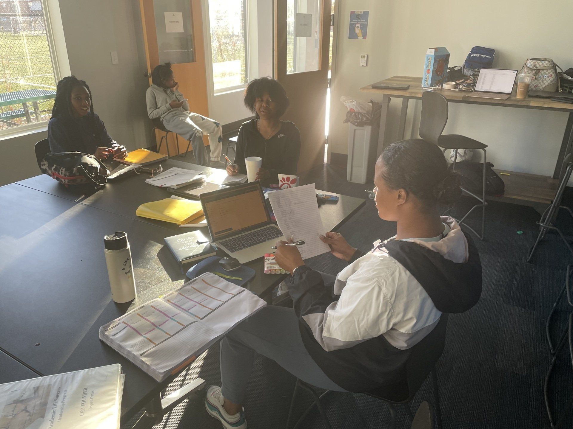 Girl holding a paper