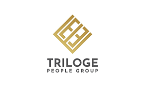 A logo for a company called triloge people group