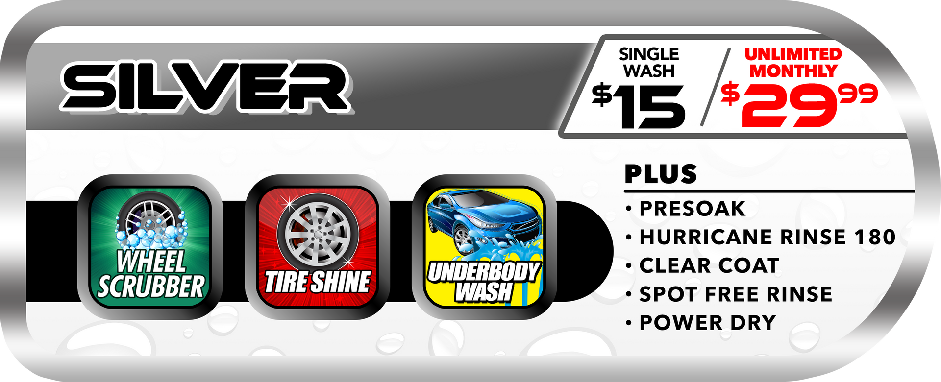 Silver Package for Single Wash