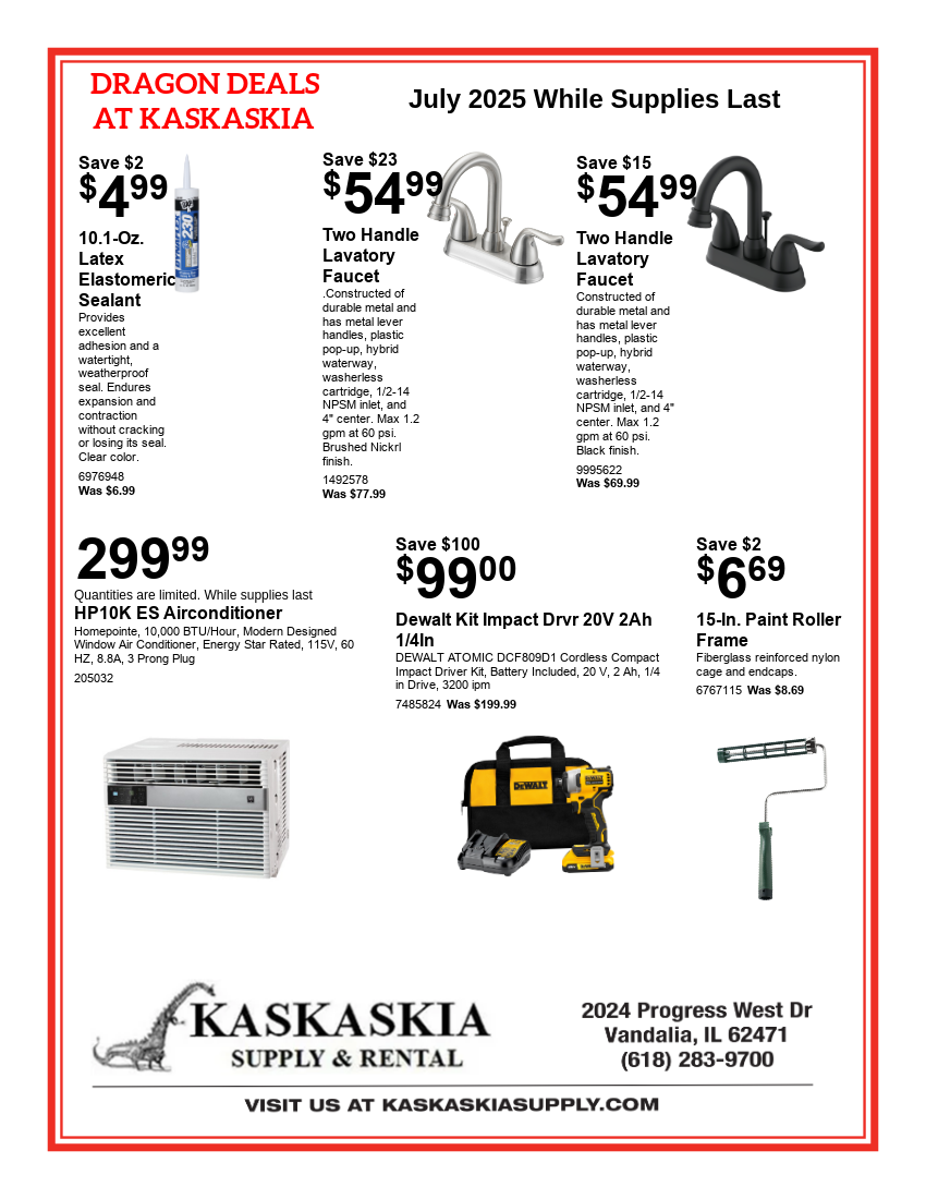 June 2025 Dragon Deals Flyer