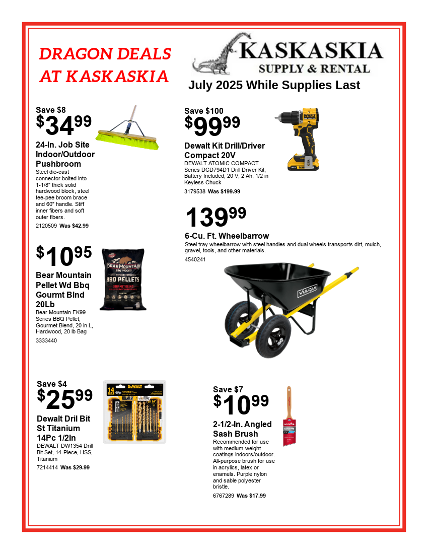 June 2025 Dragon Deals Flyer