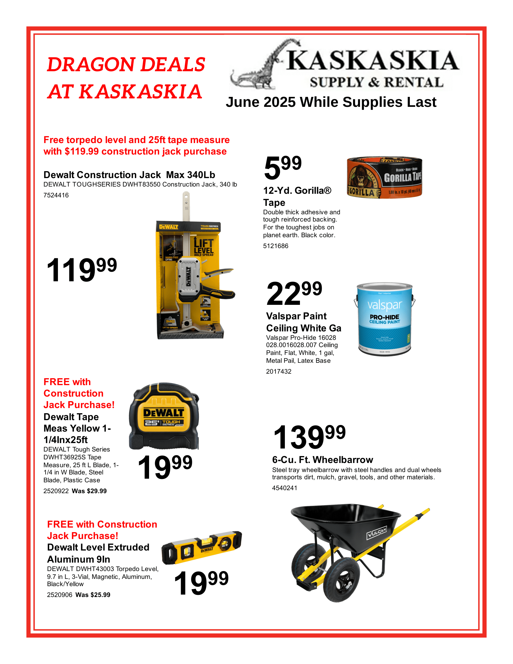 June 2025 Dragon Deals Flyer