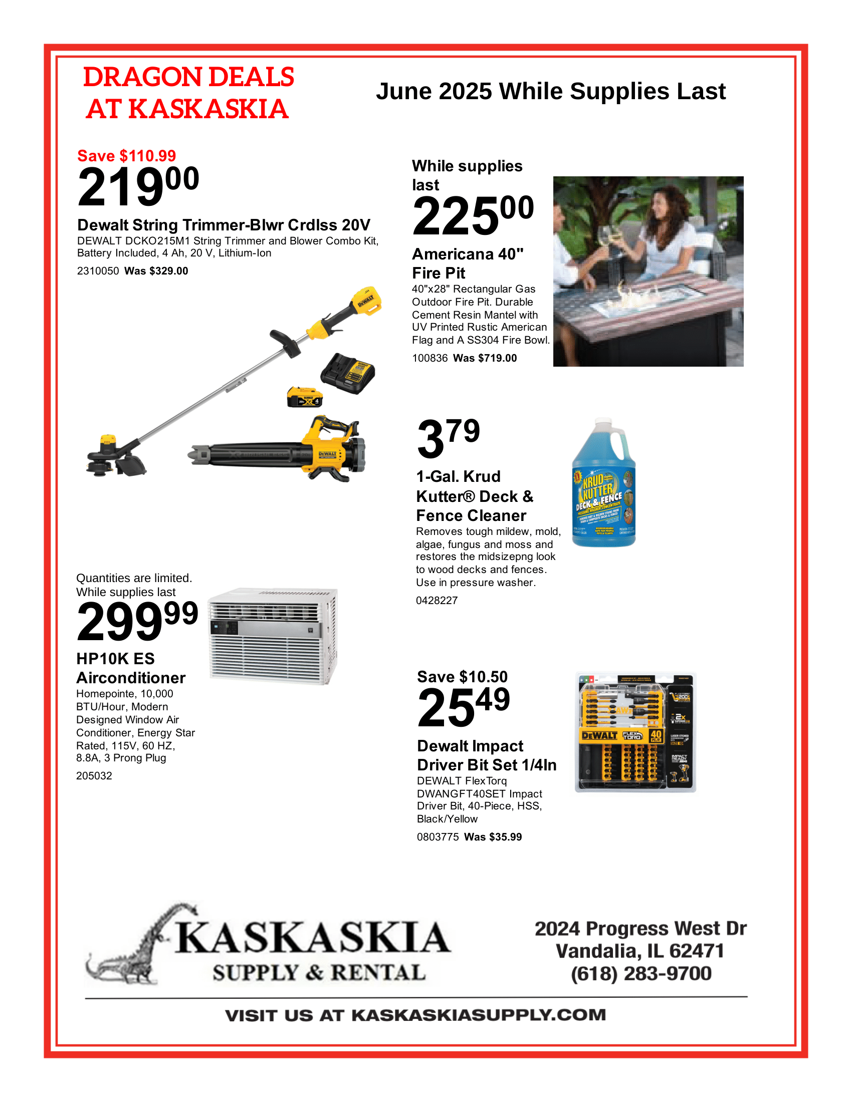 June 2025 Dragon Deals Flyer