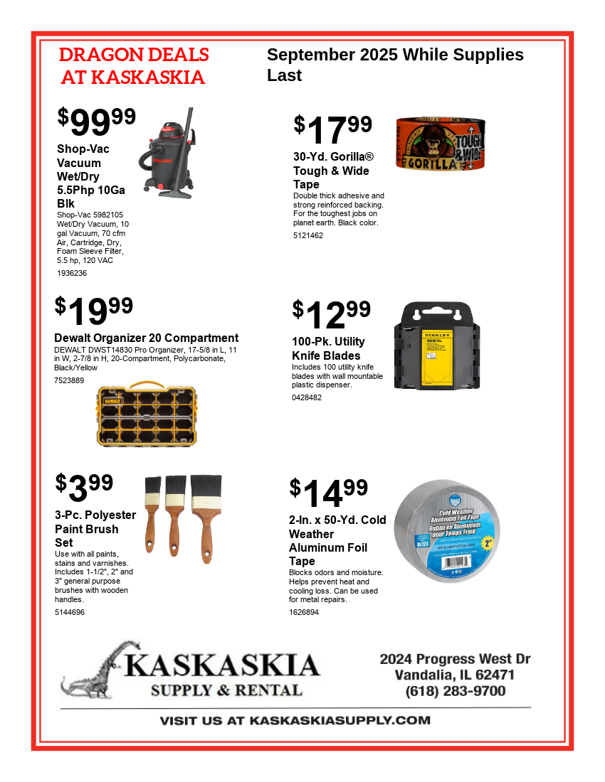 June 2025 Dragon Deals Flyer