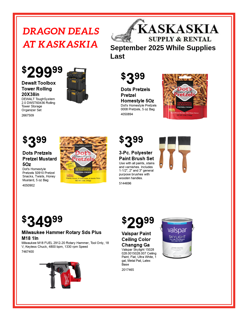 June 2025 Dragon Deals Flyer