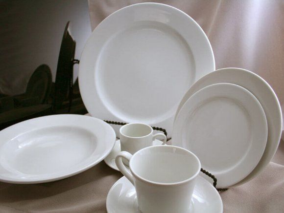 Plain White China