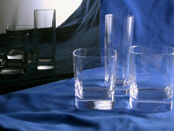 Square Highball Rocks Glass