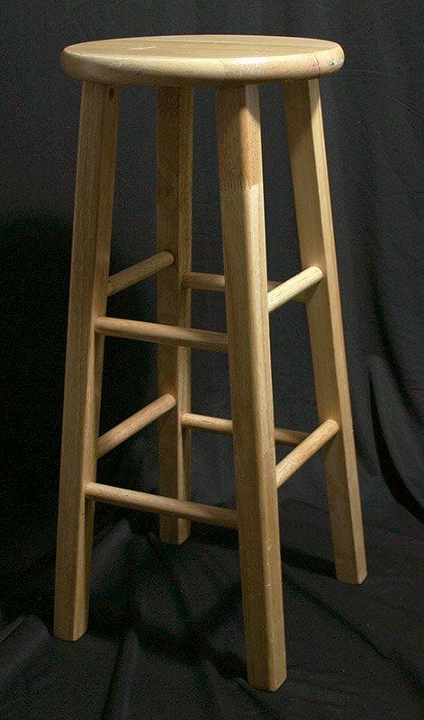 Natural Wood Barstool