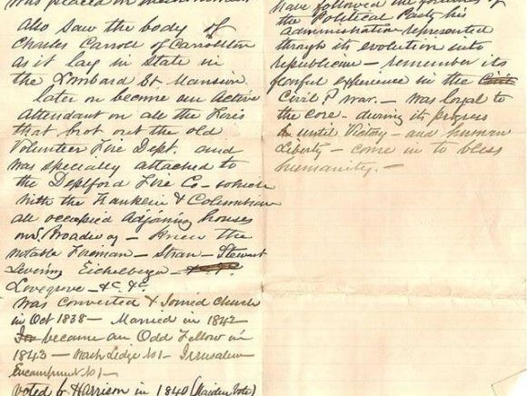 A piece of paper with a lot of handwriting on it