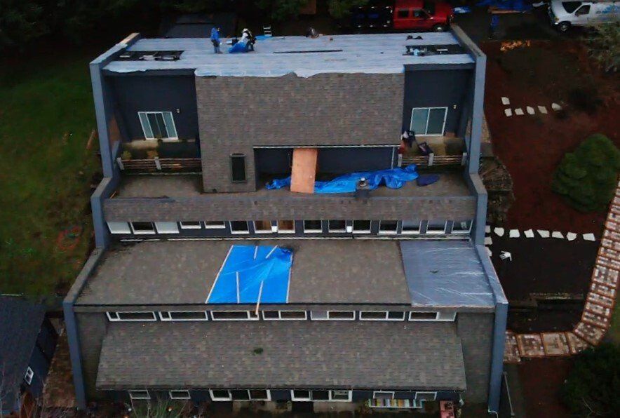 Roof Installation Before