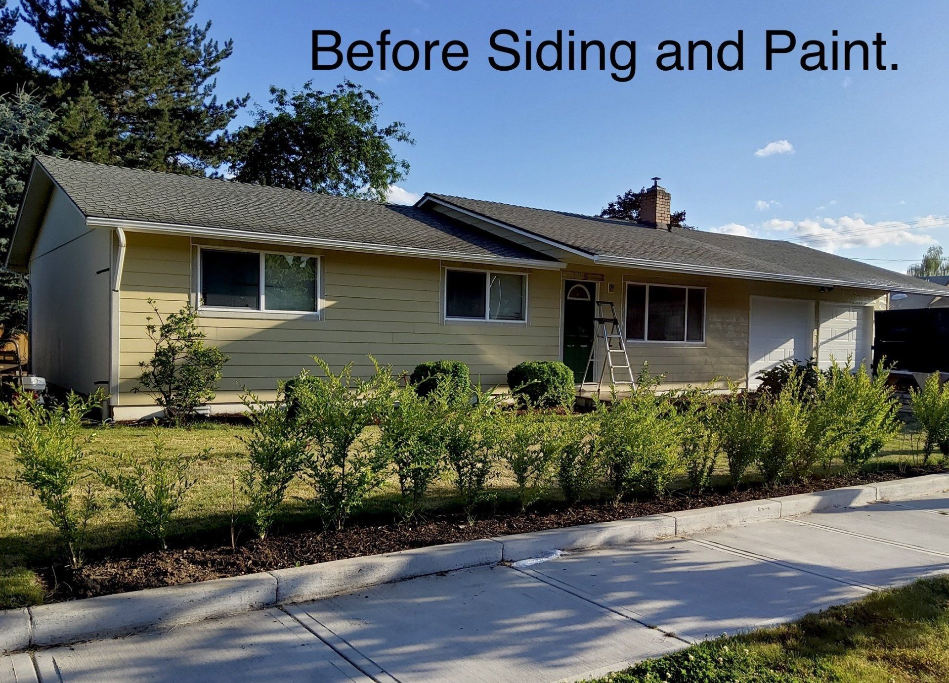 Before siding and painting