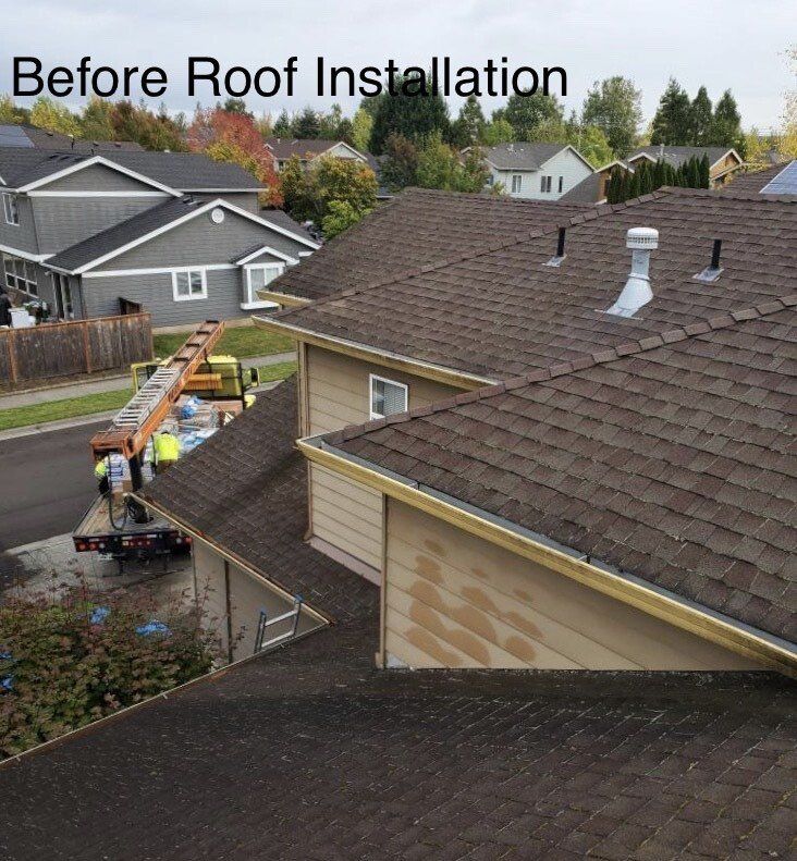 Roof Installation Before