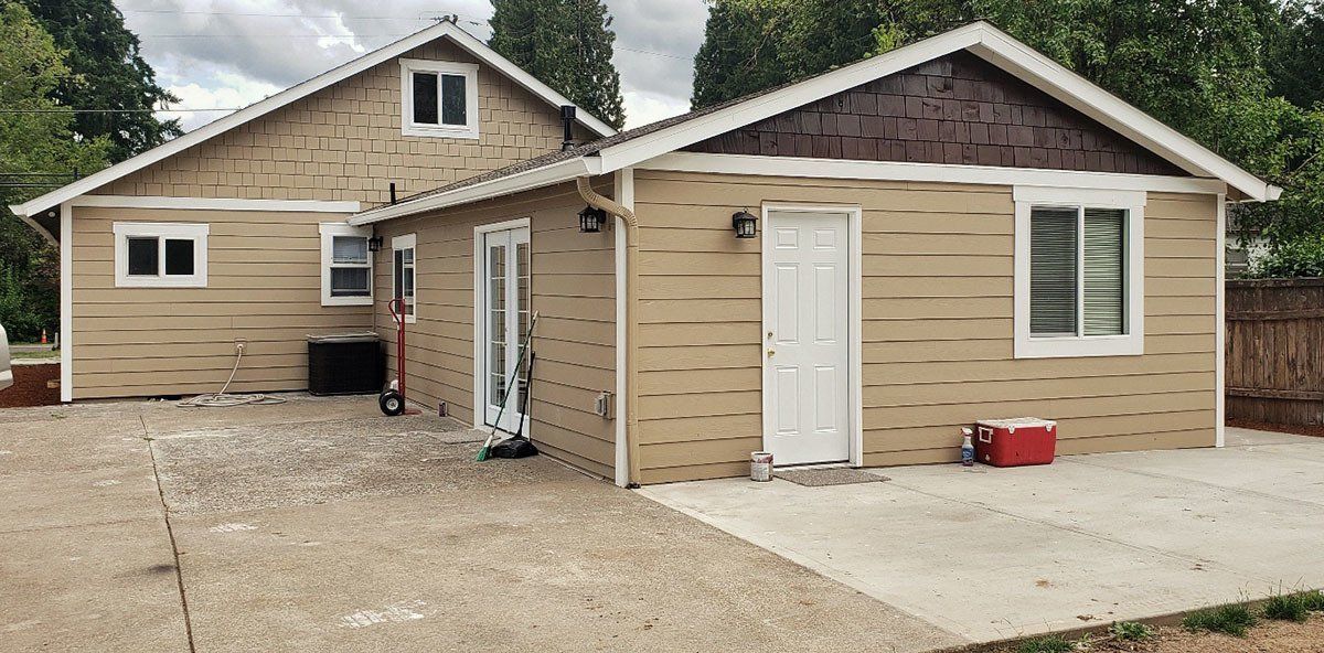 New roofing installed