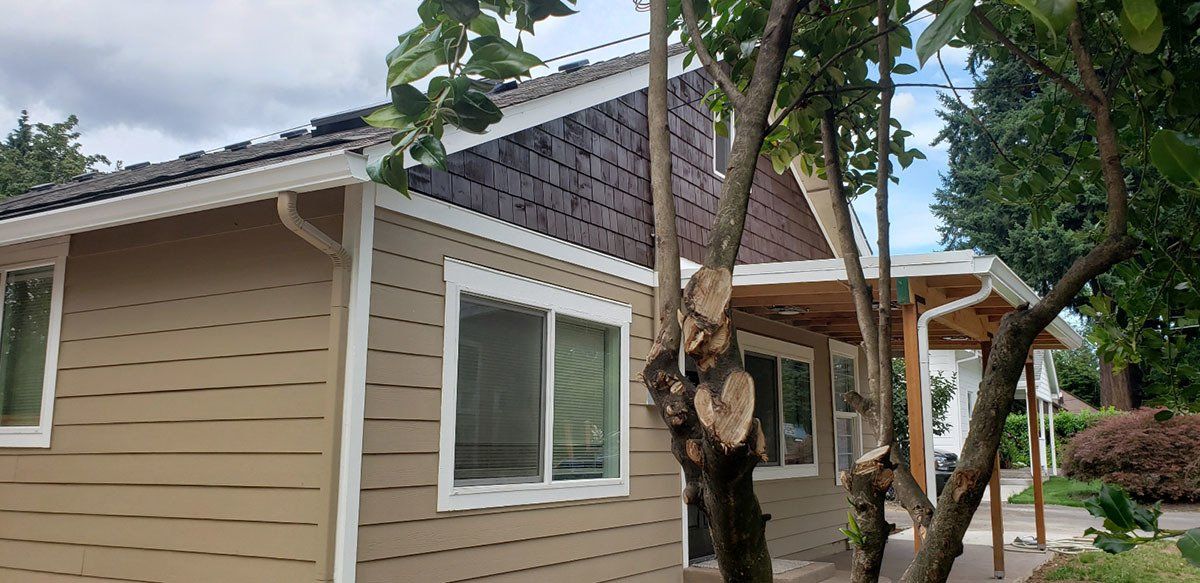 New roofing installed